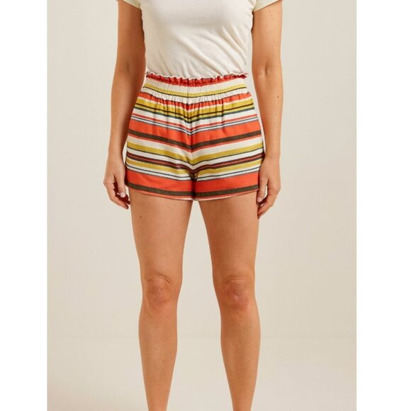 Lemlem Pants - LemLem Striped Elastic Waist Shorts Size Small EUC